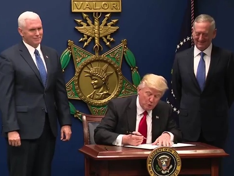 Trump signing order January 27