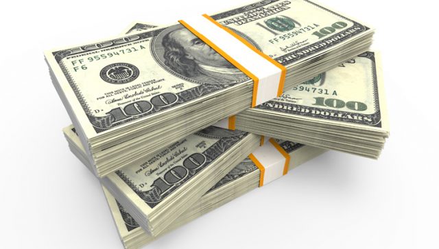 money stacks