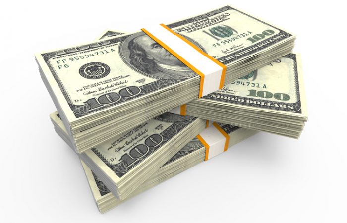 money stacks
