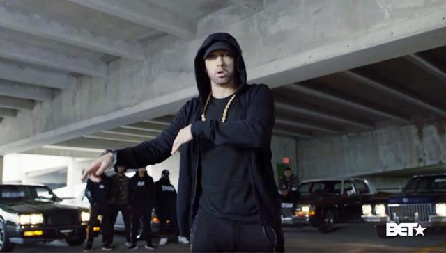 eminem bet freestyle trump lebron james reaction