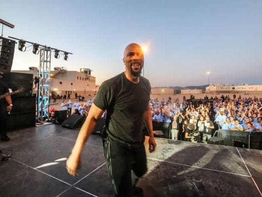Common performed live for inmates during The Hope and Redemption Tour, which hit 3 CDCR prisons.