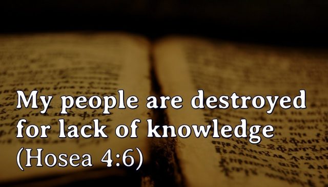 lack of knowledge 2
