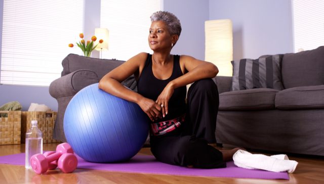 Women exercising